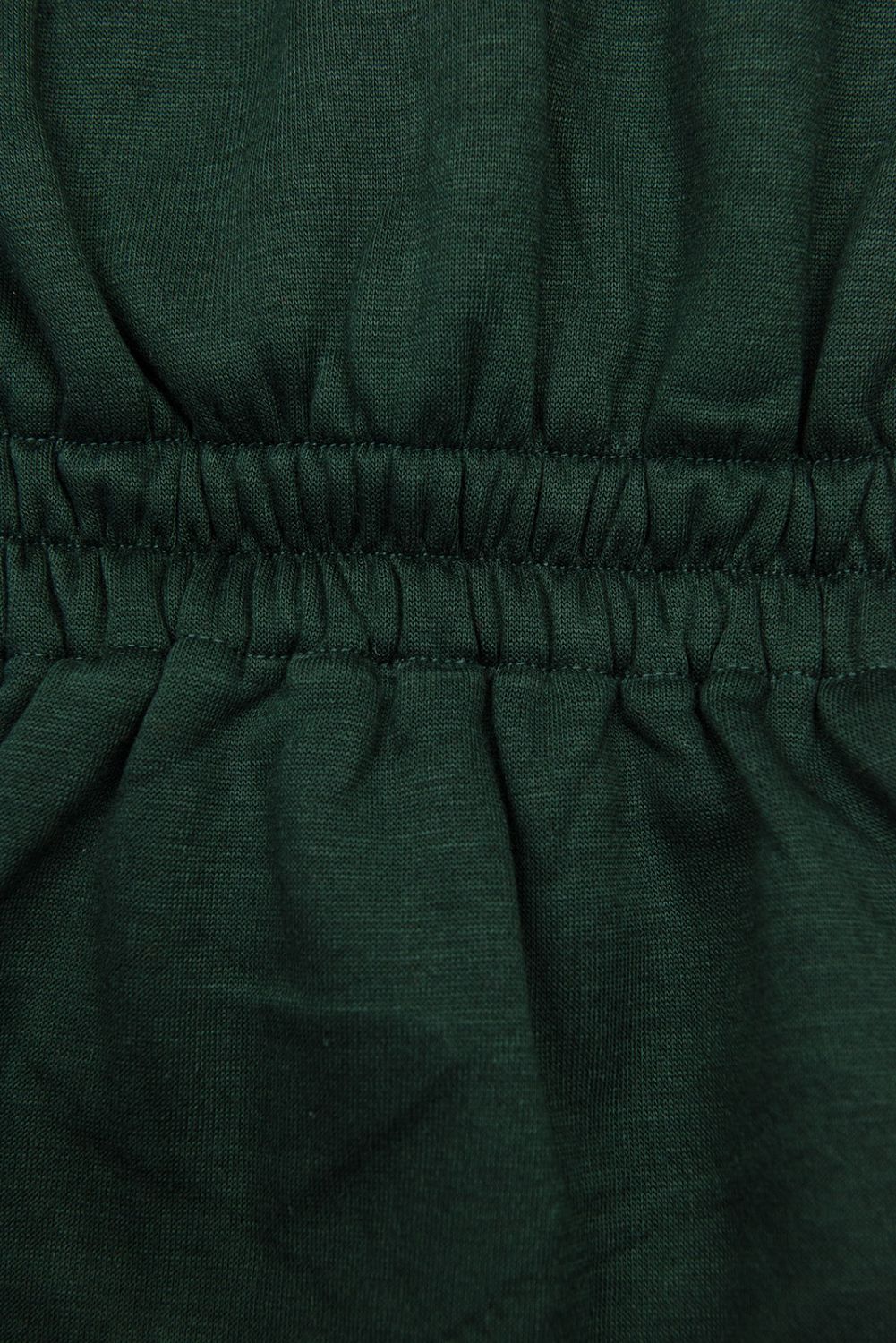 Felpa verde smeraldo con vita modellata
