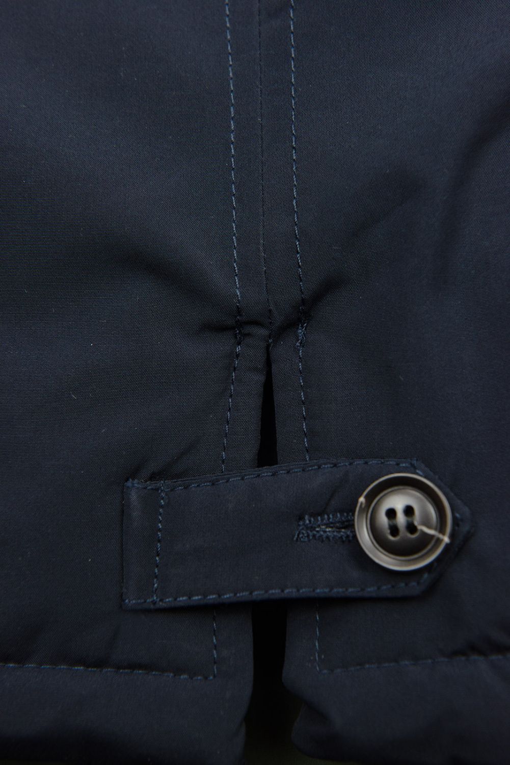 Parka blu scuro con ecopelliccia staccabile