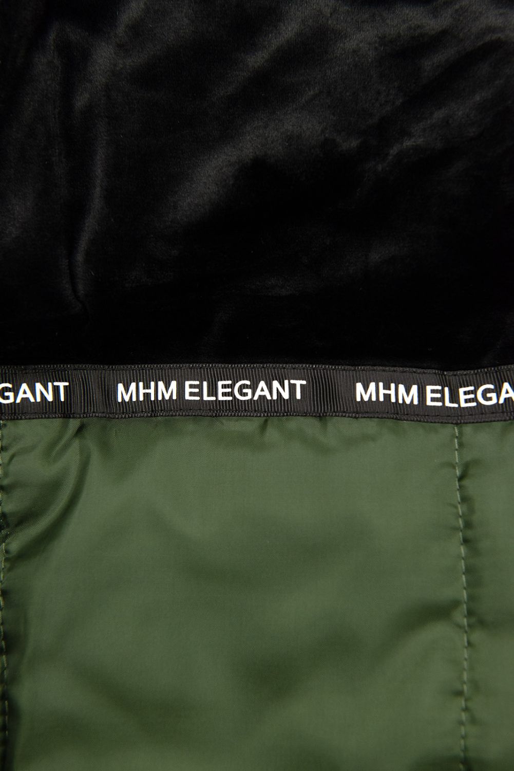 Parka verde army con ecopelliccia staccabile