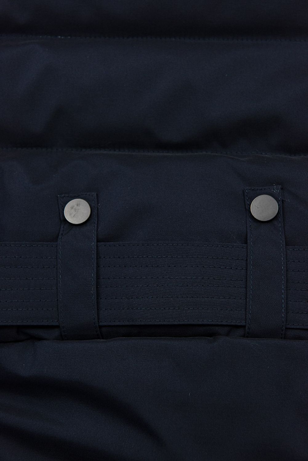 Giacca invernale blu scuro con cintura