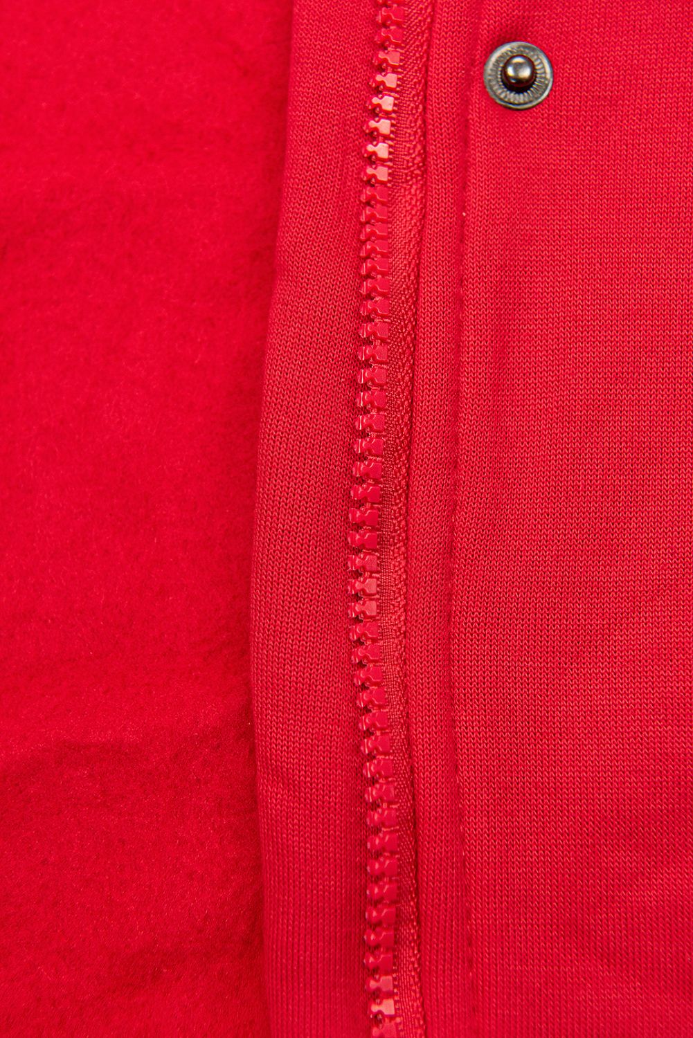 Felpa dal taglio esteso rossa