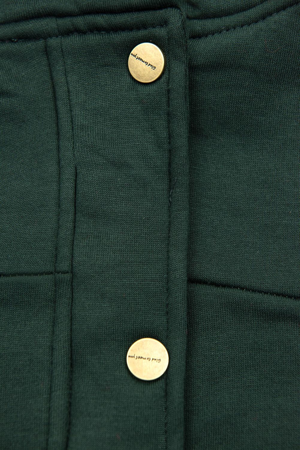 Felpa dal taglio esteso verde scuro
