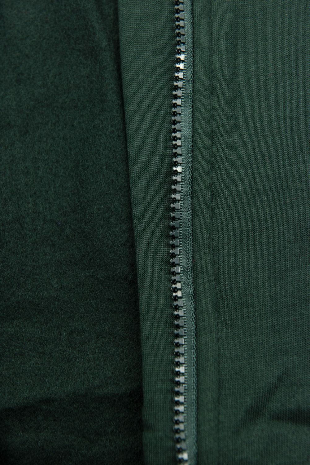 Felpa dal taglio esteso verde scuro