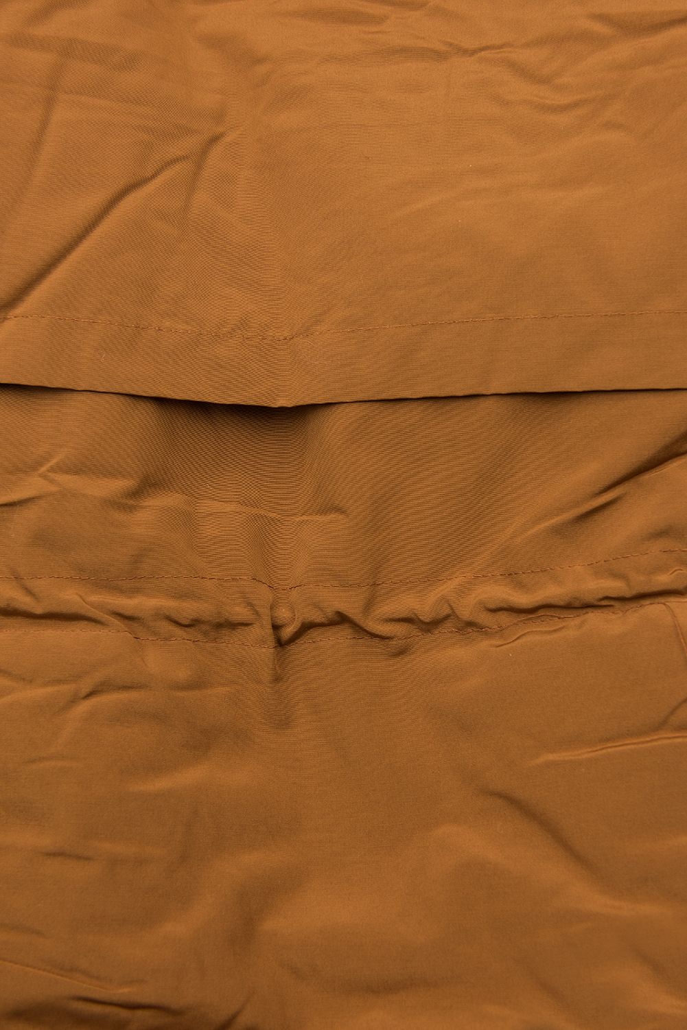 Parka invernale marrone cannella con ecopelliccia