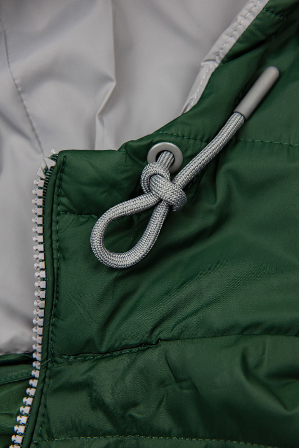 Giacca leggera trapuntata verde scuro