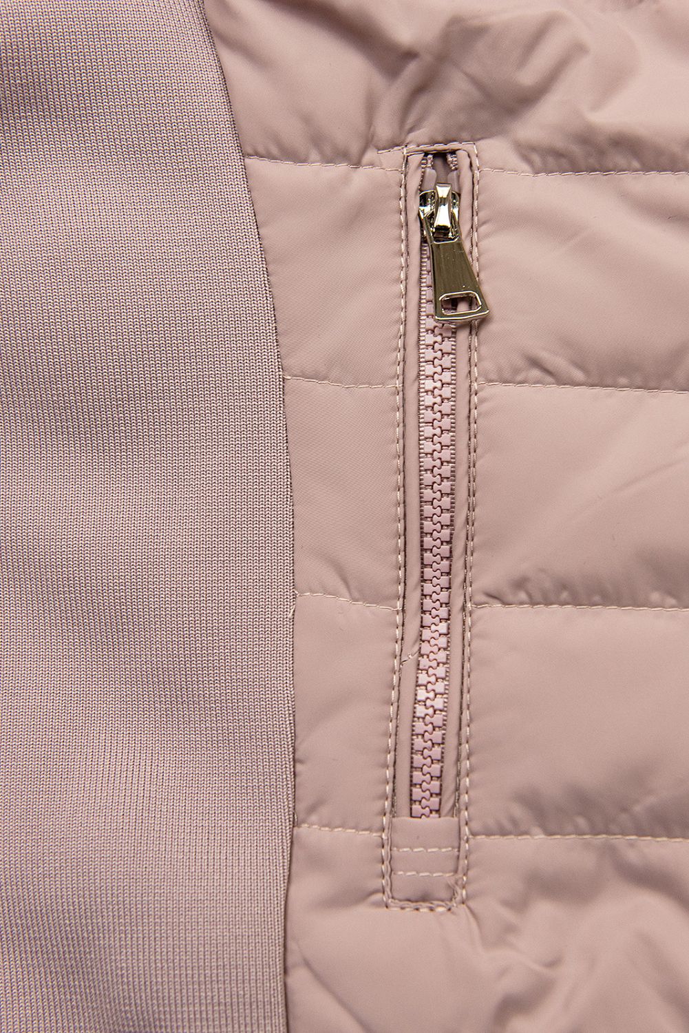 Giacca di transizione doppia faccia rosa