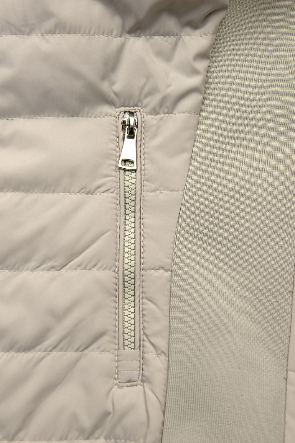Giacca di transizione doppia faccia beige