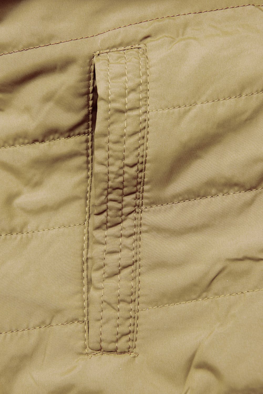 Parka doppia faccia di transizione con cappuccio grigio chiaro/sabbia