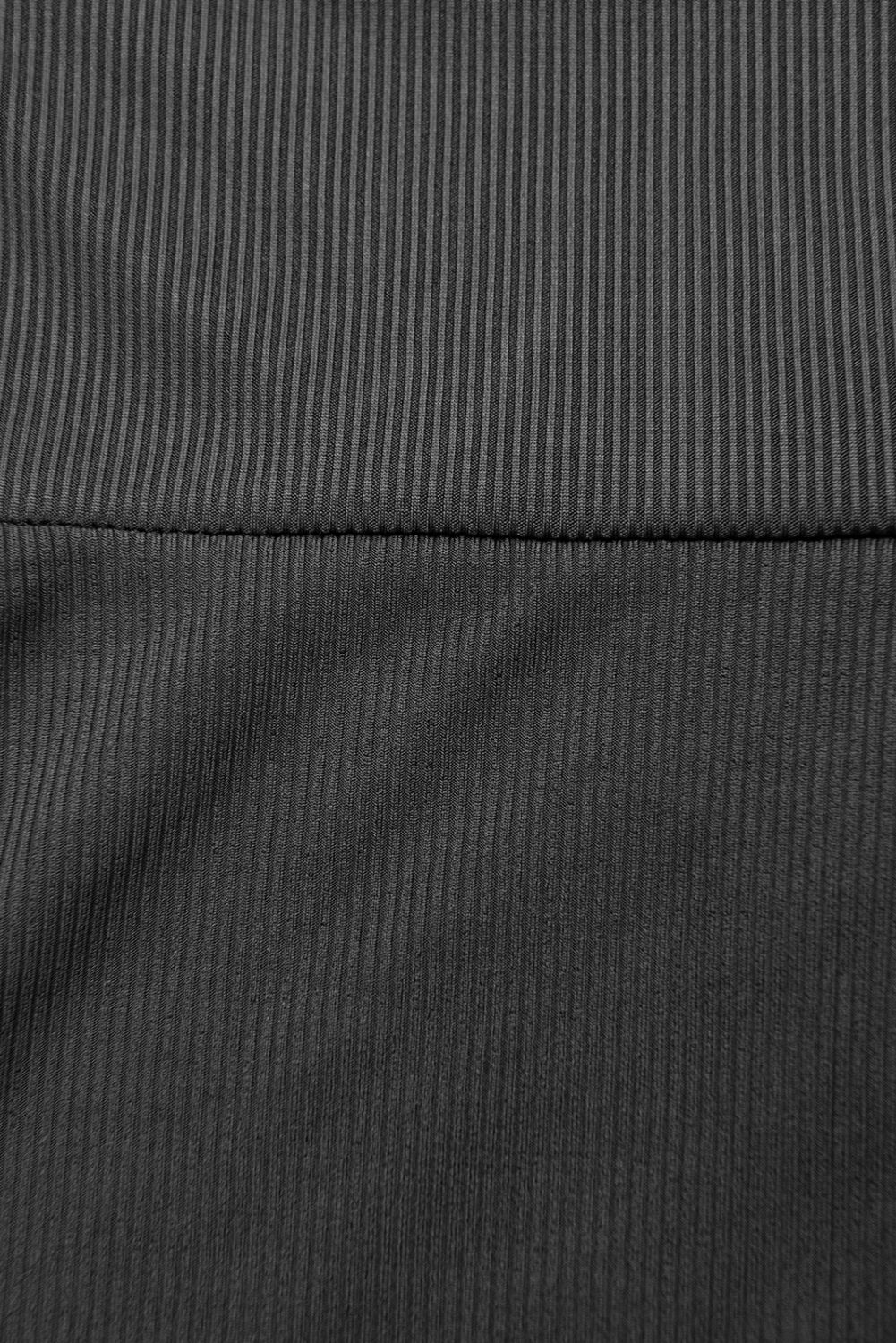 Leggings antracite a costine