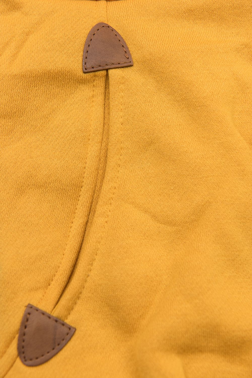 Felpa gialla estesa con zip