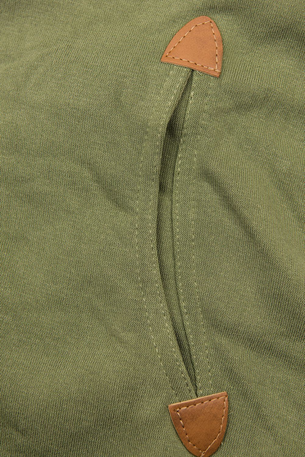 Felpa verde taglio slim