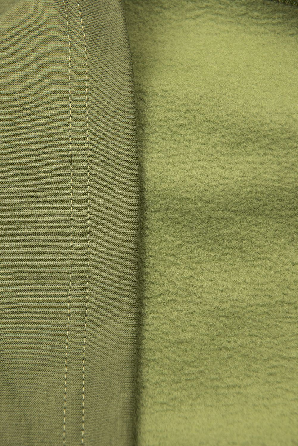 Felpa verde taglio slim