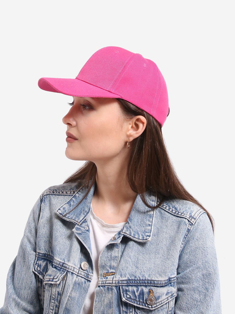 Cappellino rosa scuro dal taglio basic
