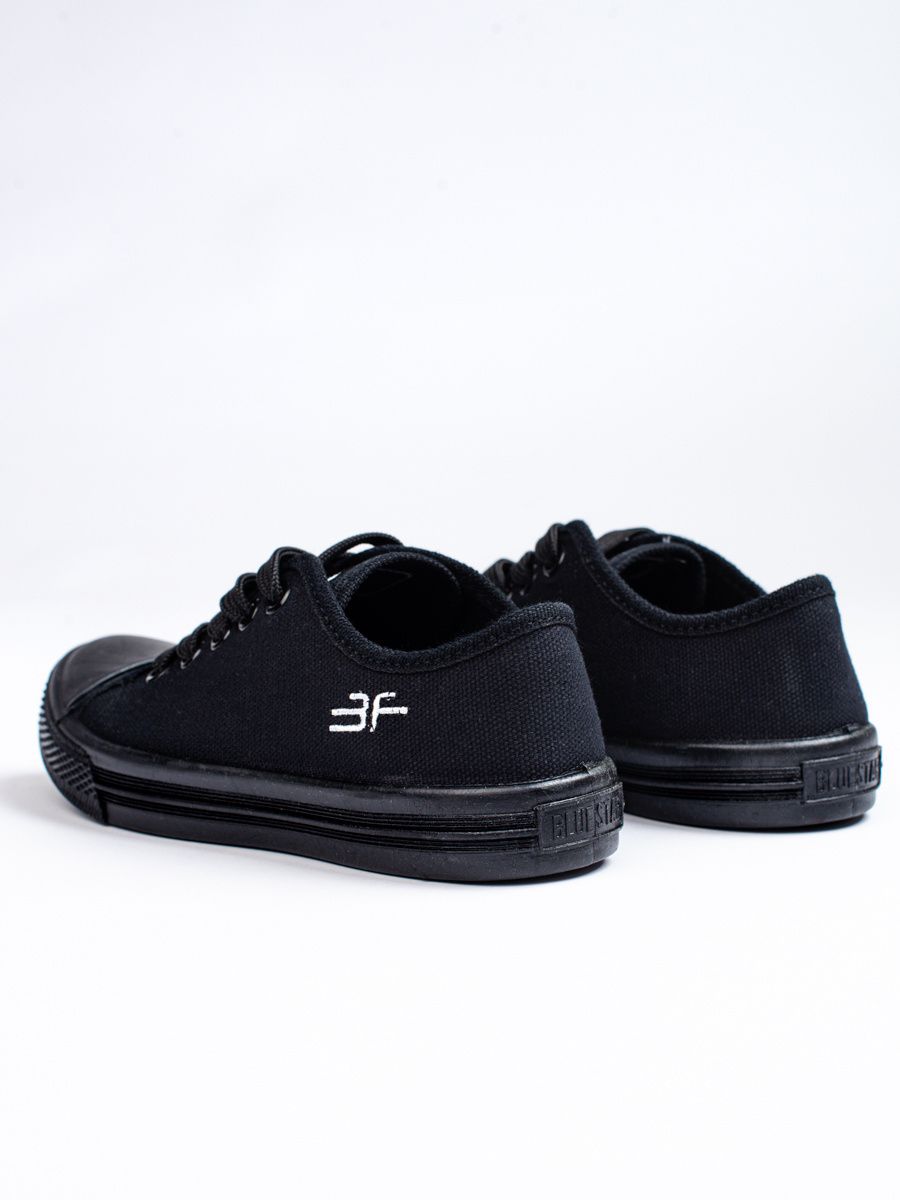 Sneakers in tela per bambini nere