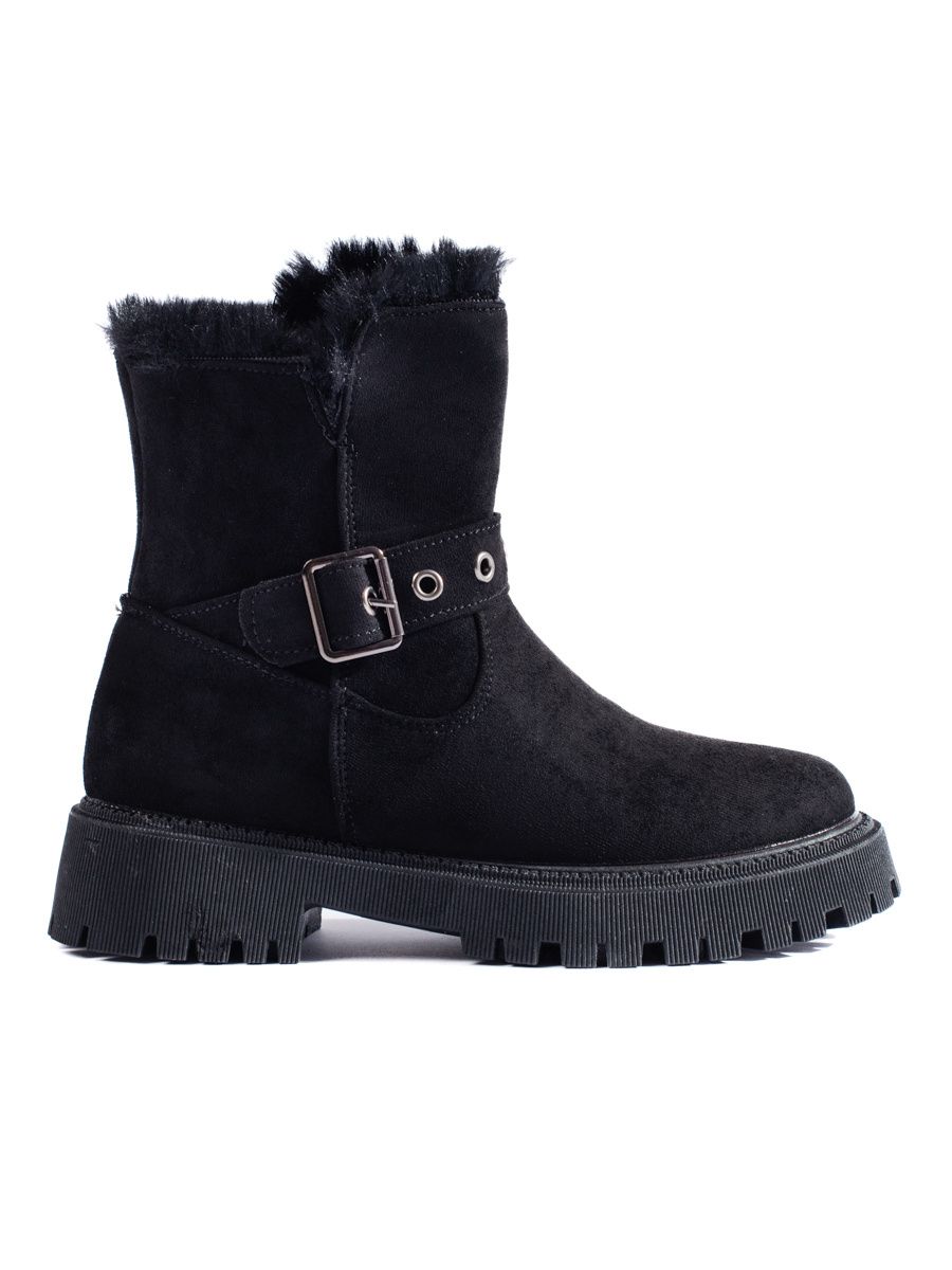 Scarpe da neve nere con fibbia