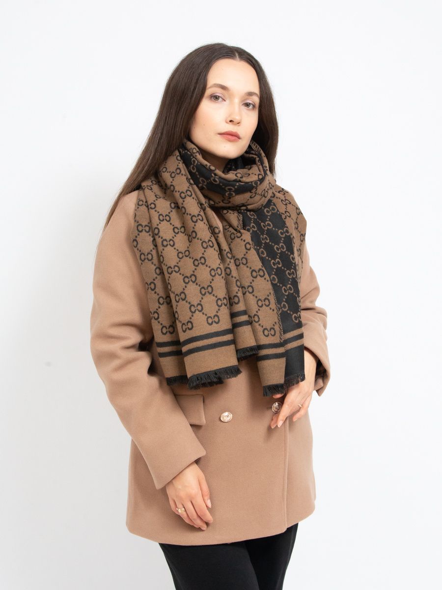 Sciarpa fantasia marrone