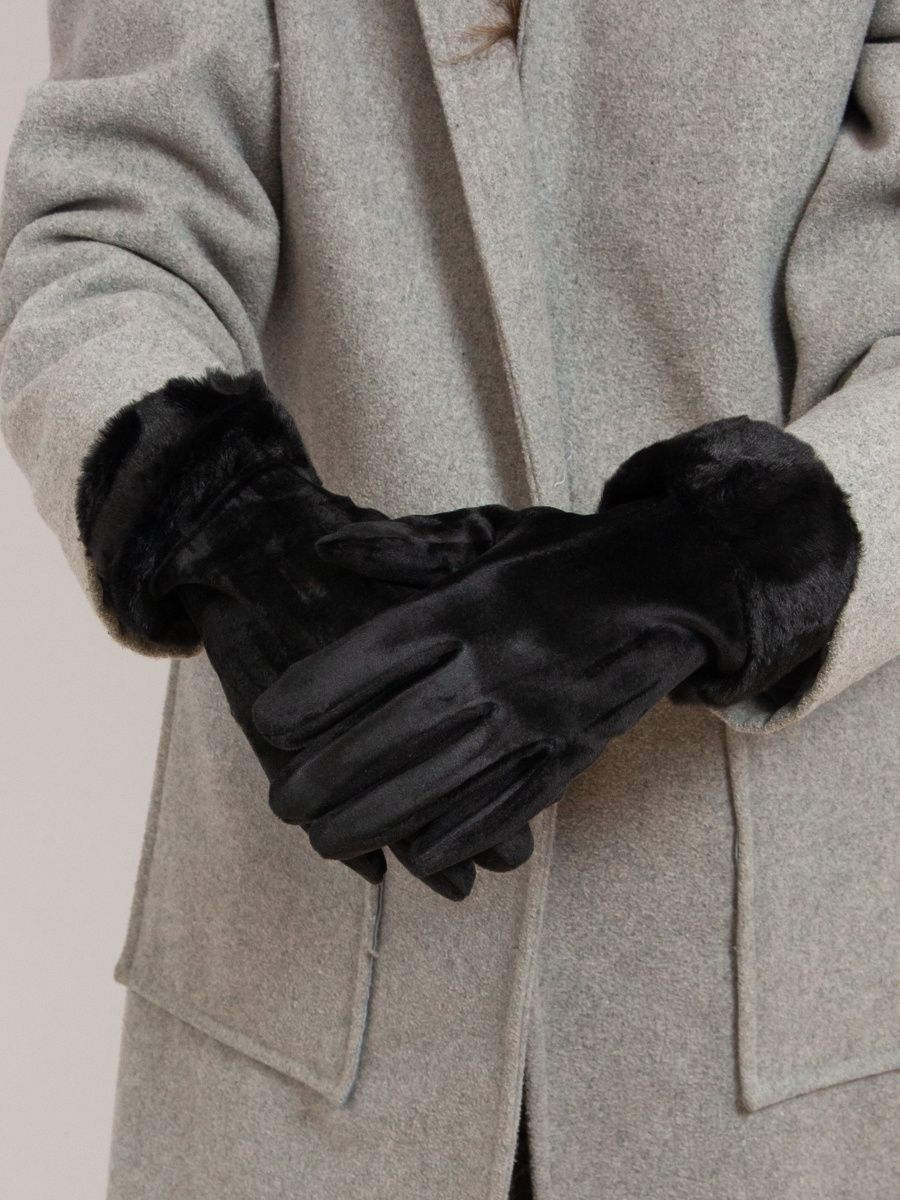 Guanti da donna neri per l'inverno