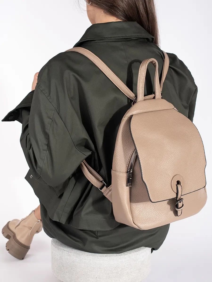Zaino da donna beige classico