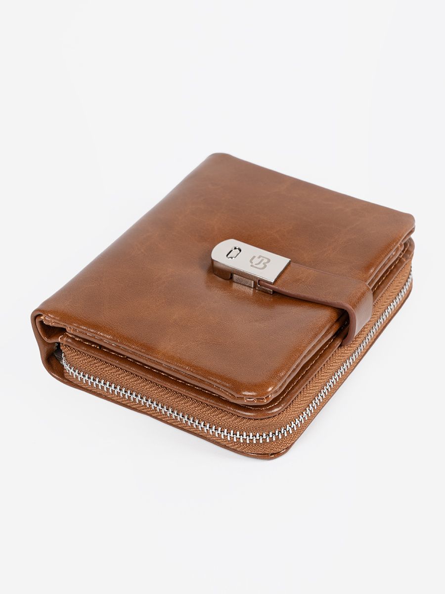 Portafoglio elegante marrone