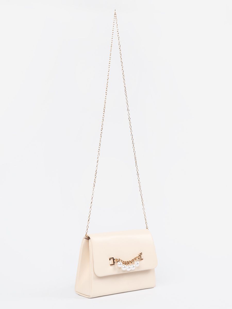 Elegante piccola borsa beige