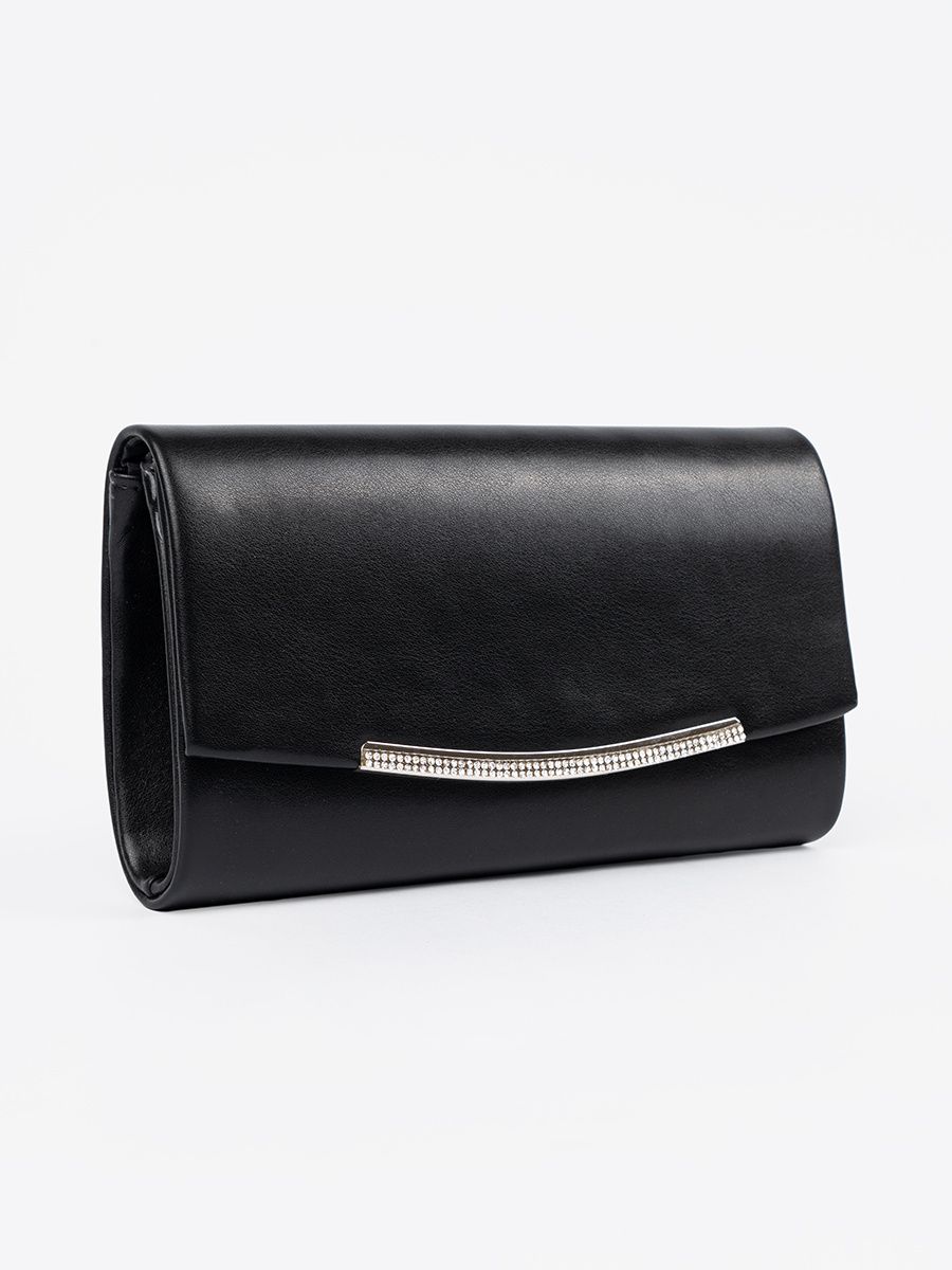 Elegante borsa nera con catena