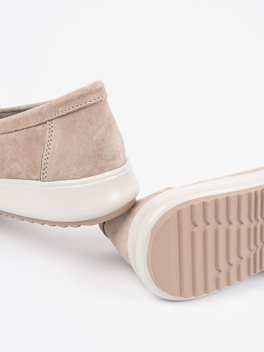 Beige Mokasine od prave kože