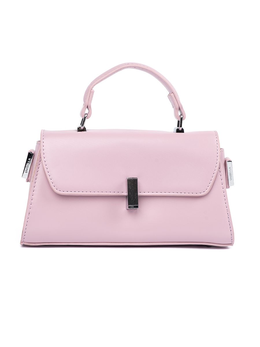 Borsa piccola rosa con manico