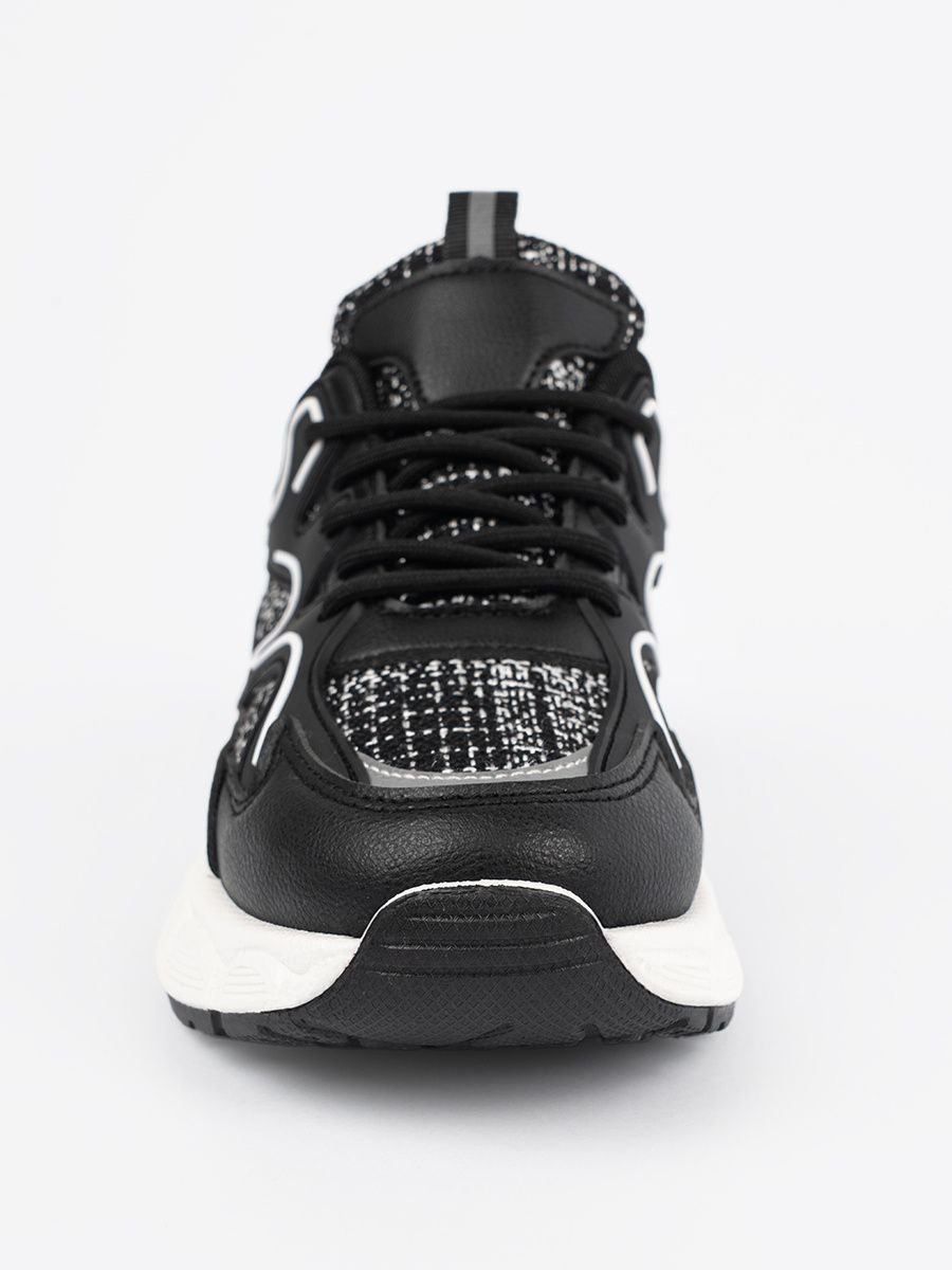 Sneakers nere con inserti decorativi