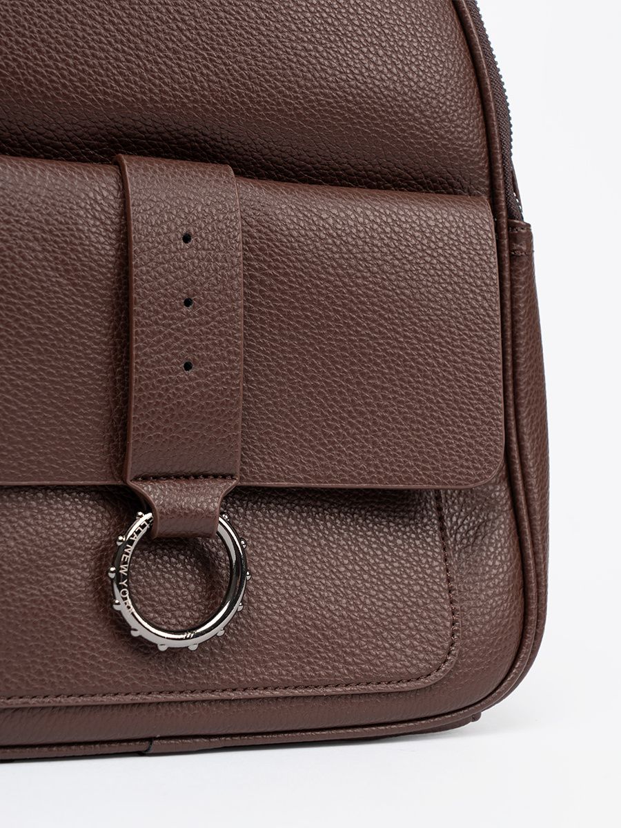 Zaino da donna marrone in ecopelle