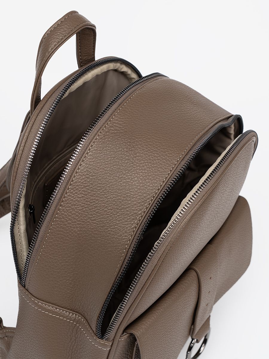 Zaino elegante beige in ecopelle