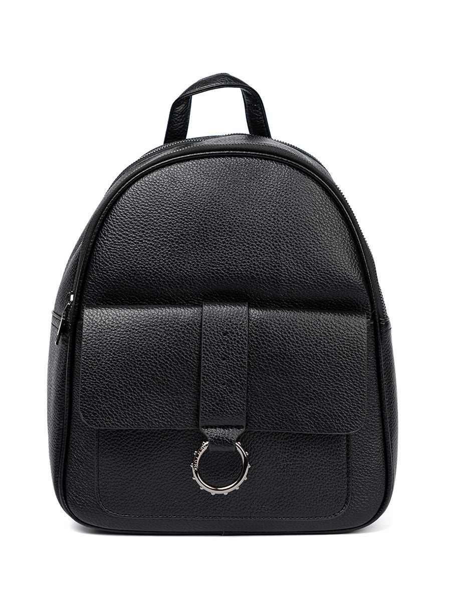 Zaino nero da donna in ecopelle