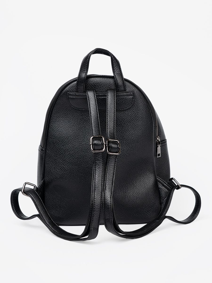 Zaino nero da donna in ecopelle