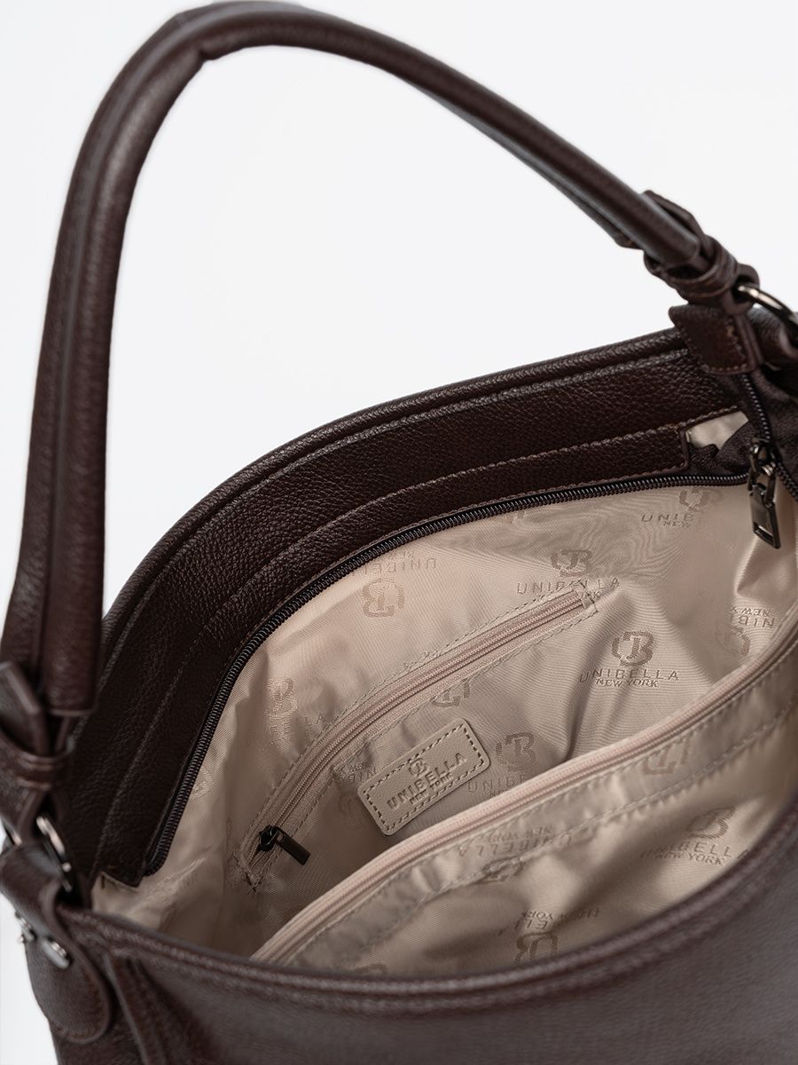 Borsa a spalla marrone classica