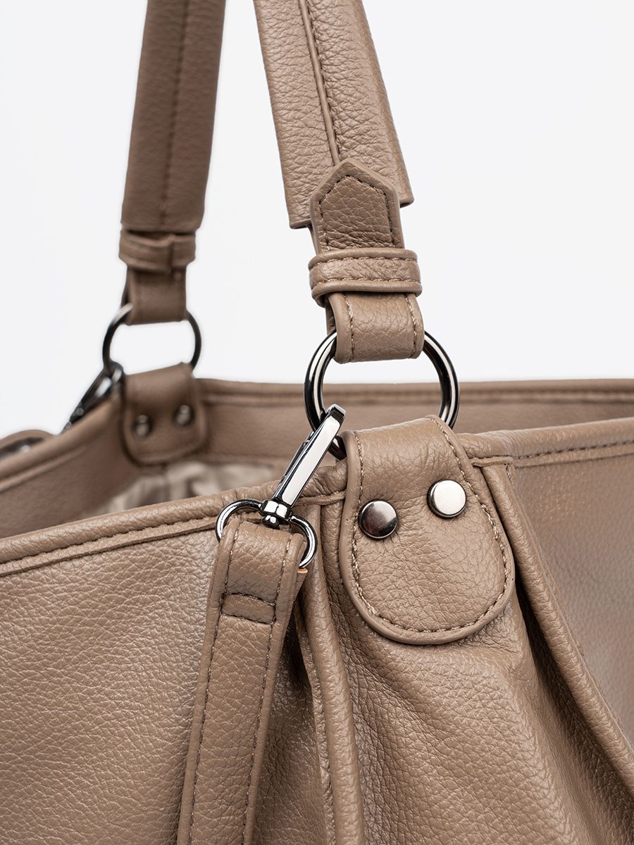 Borsa a spalla beige classica