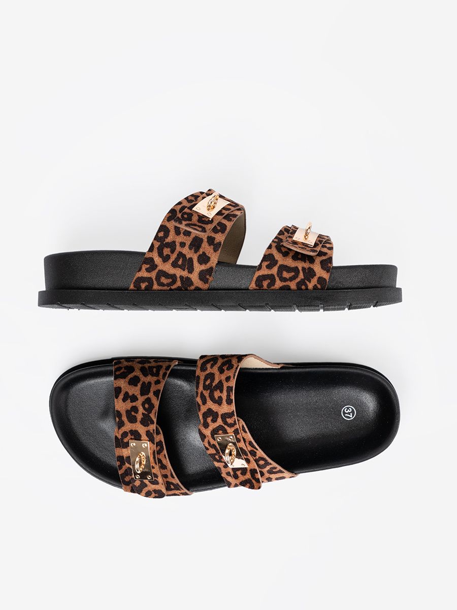 Ženske papuče s uzorkom leoparda