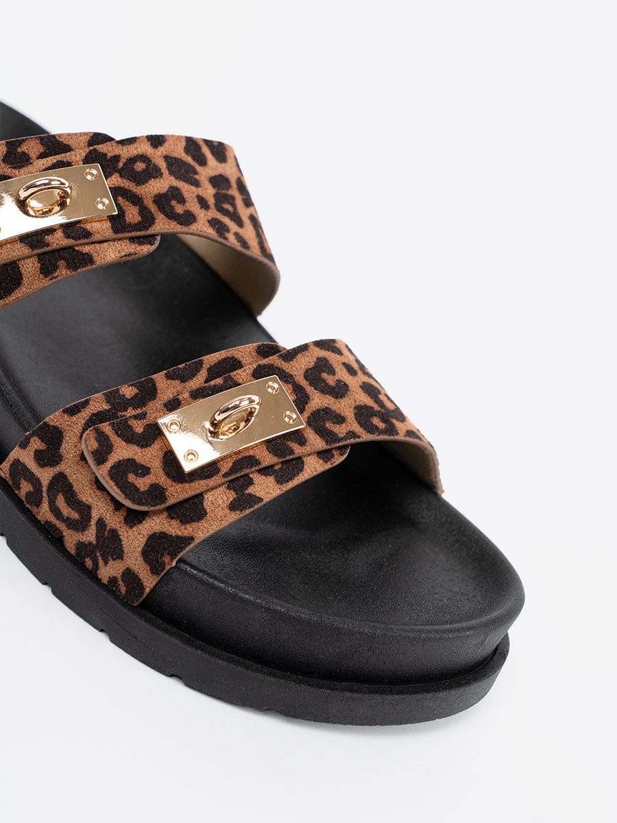 Ženske papuče s uzorkom leoparda