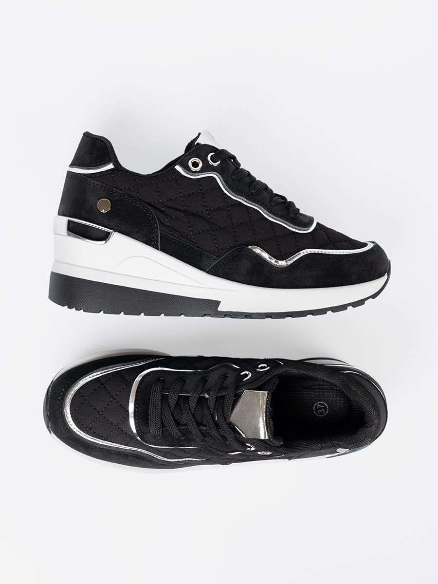 Sneakers nere da donna con zeppa