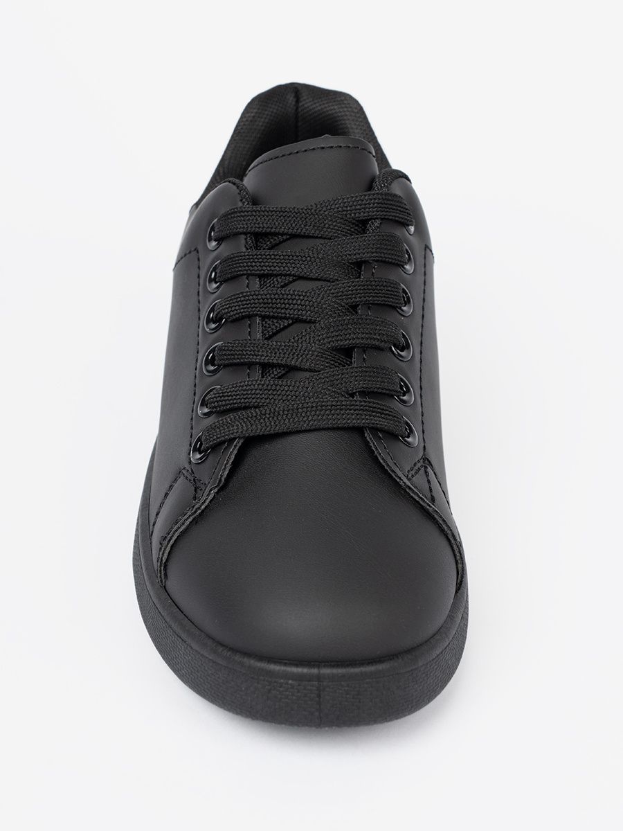 Sneakers nere con finitura opaca
