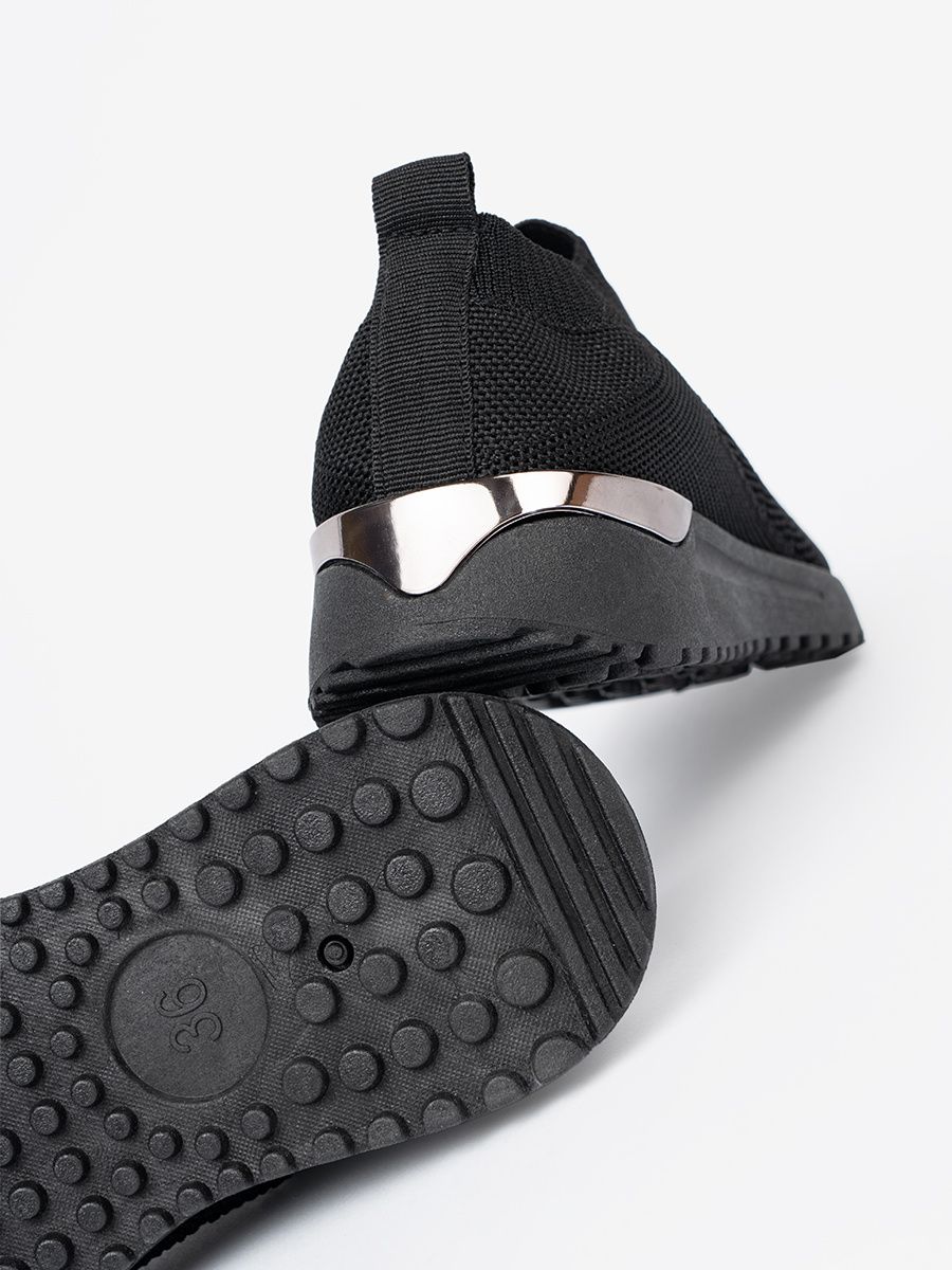 Sneakers nere sportive slip-on con tomaia in tessuto