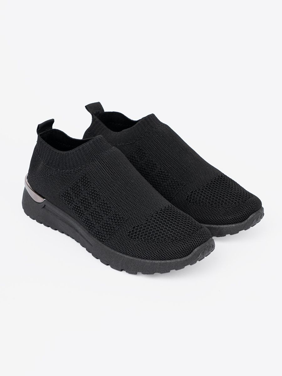 Sneakers nere sportive slip-on con tomaia in tessuto