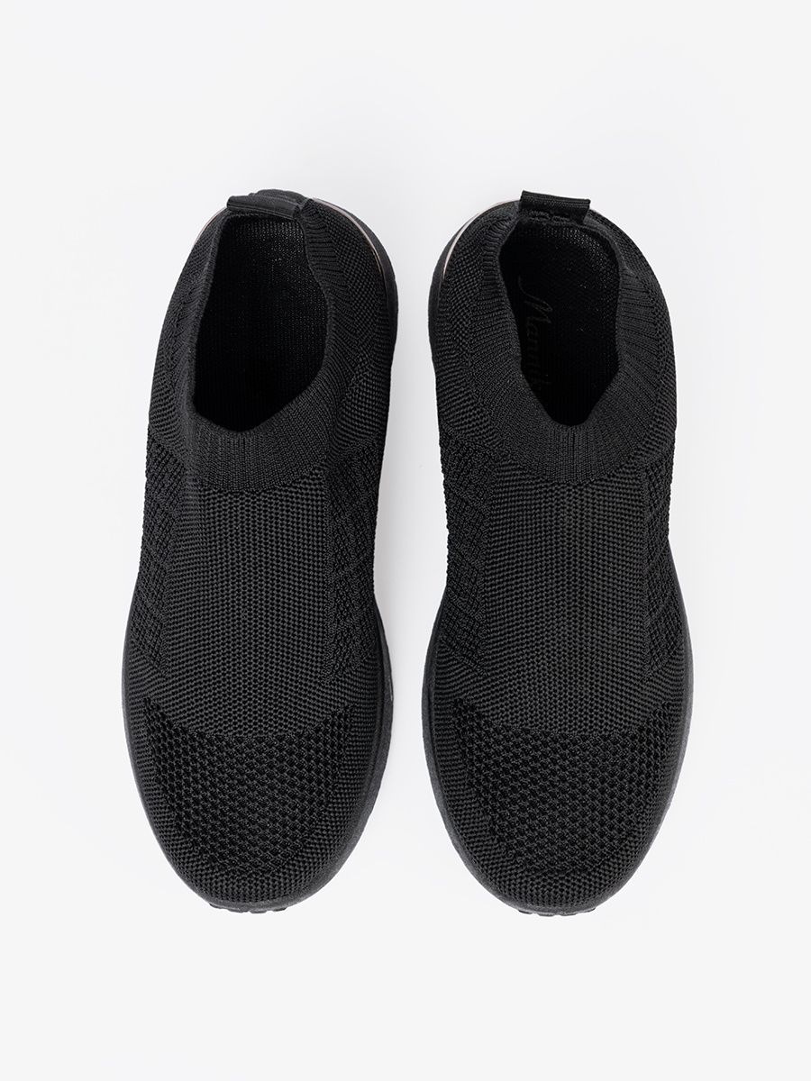 Sneakers nere sportive slip-on con tomaia in tessuto