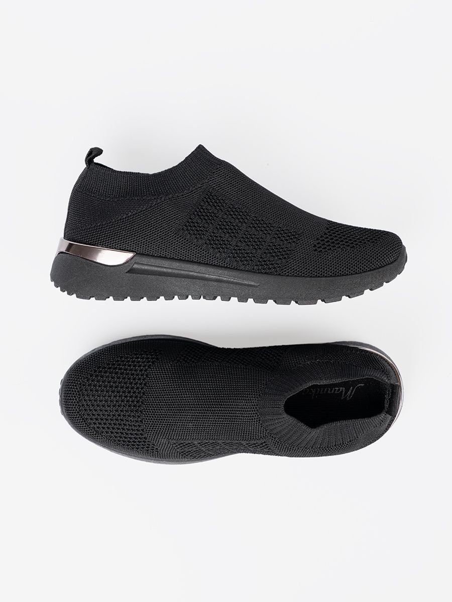 Sneakers nere sportive slip-on con tomaia in tessuto