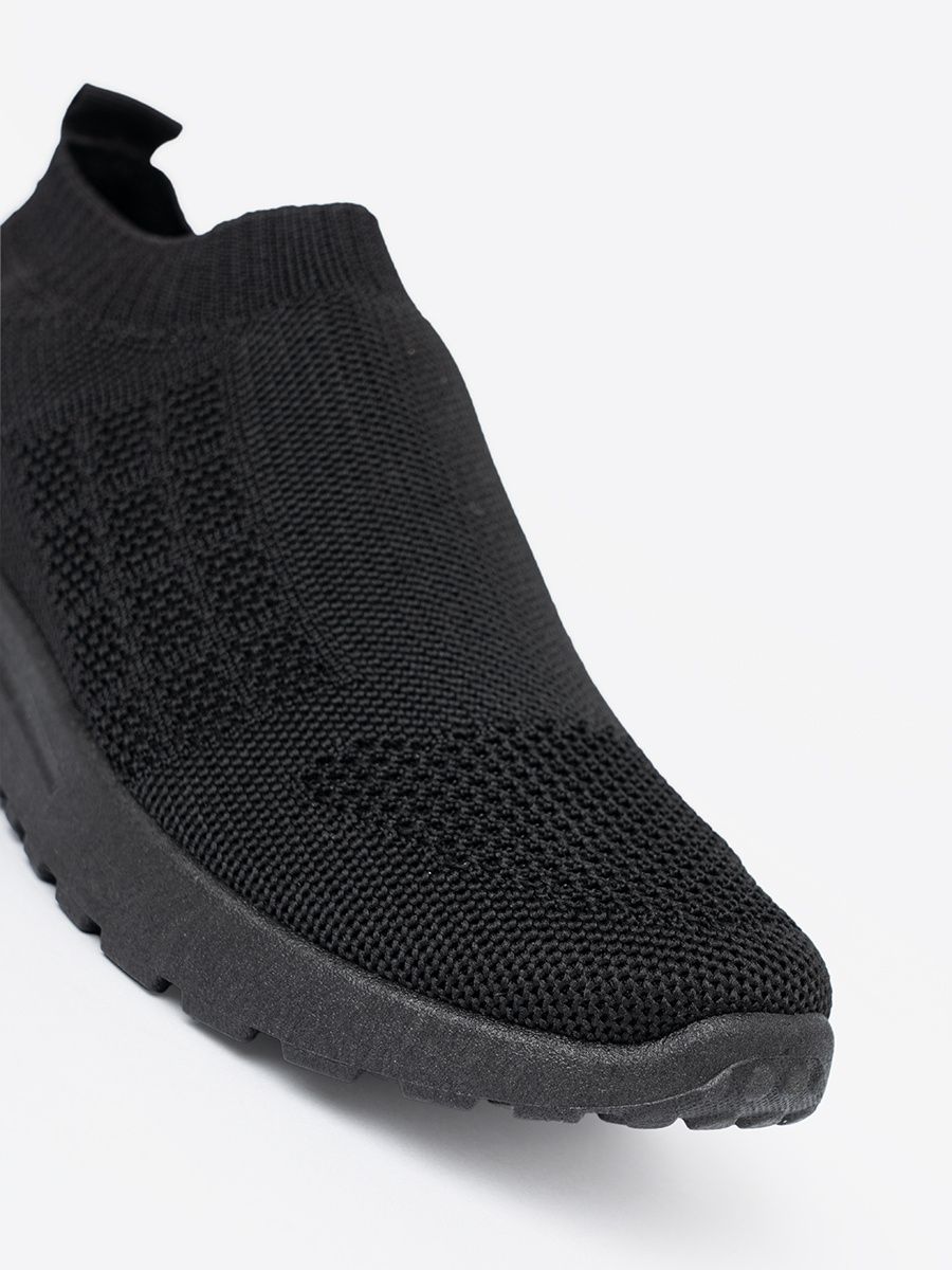 Sneakers nere sportive slip-on con tomaia in tessuto