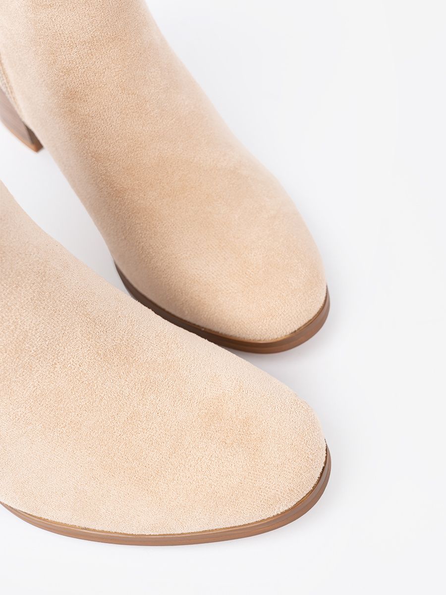 Stivaletti eleganti in beige chiaro
