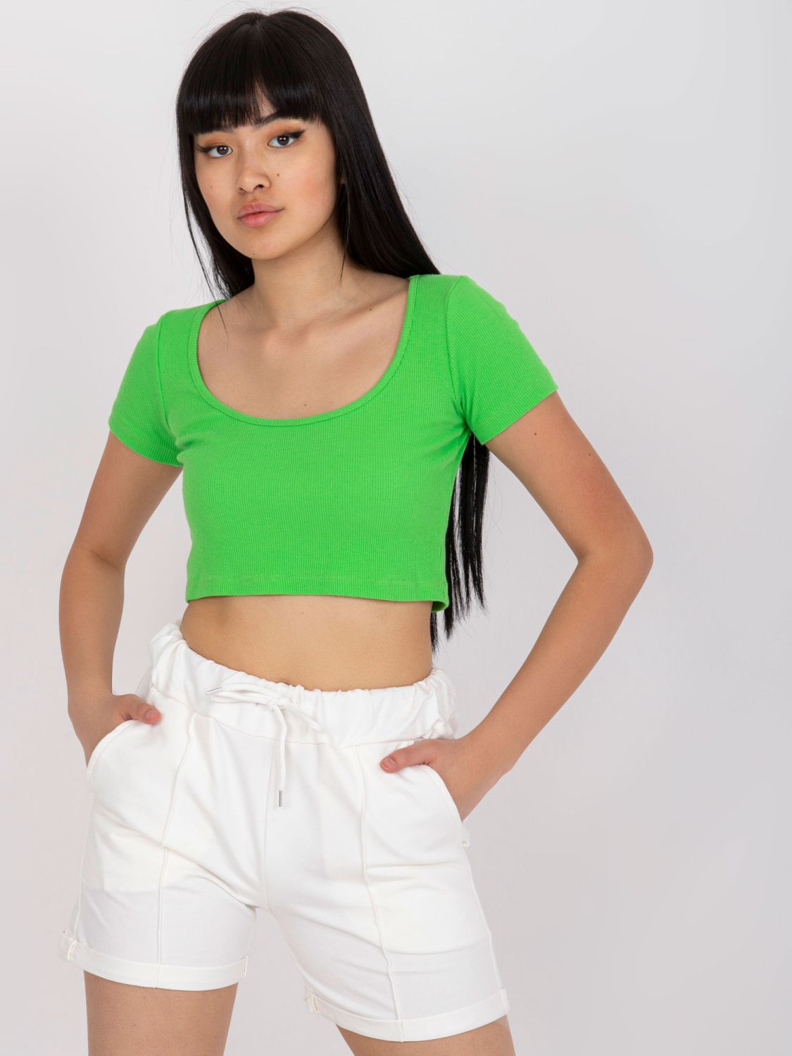 Shorts ecru eleganti