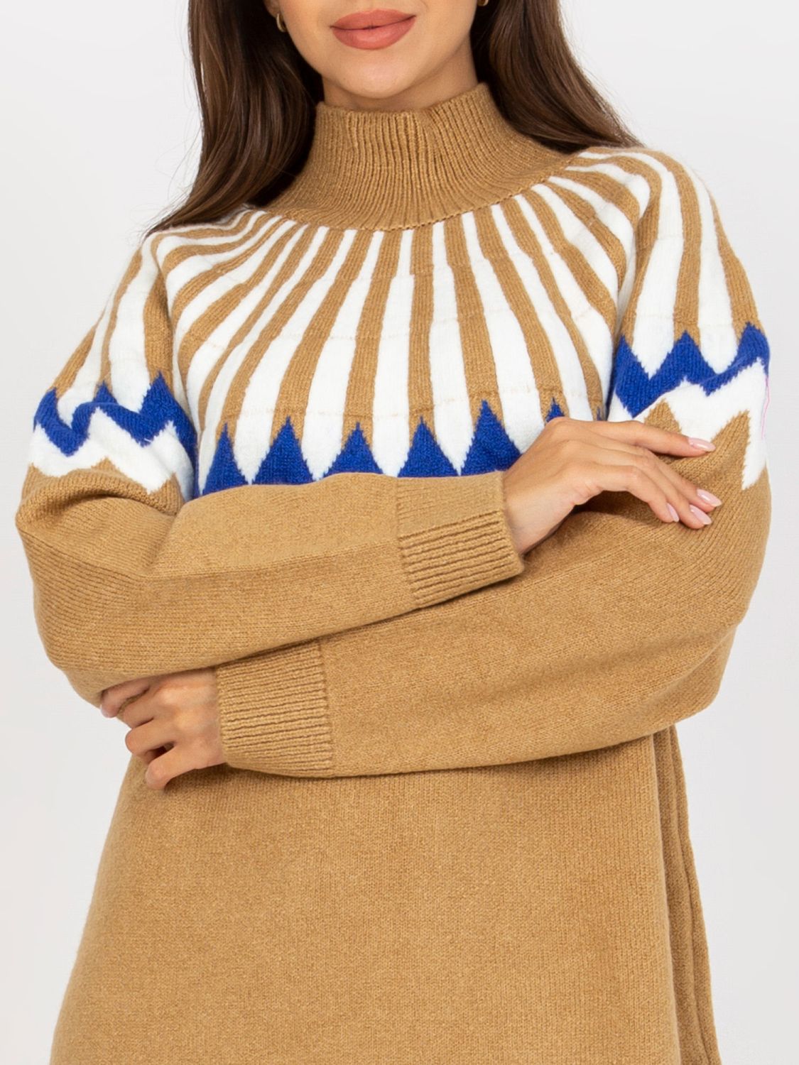 Camel pletena haljina RUE PARIS