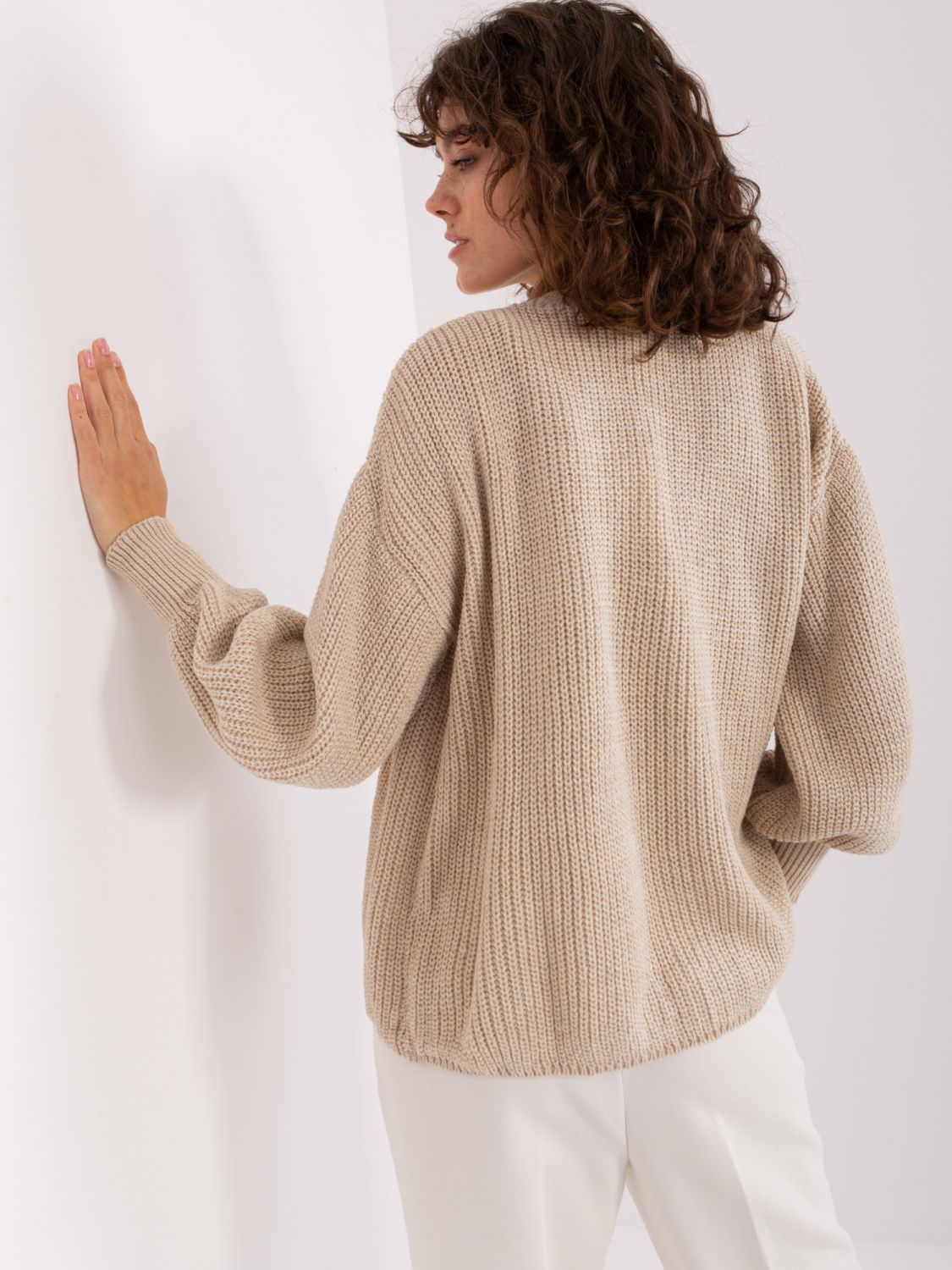 Completo beige a due pezzi con top
