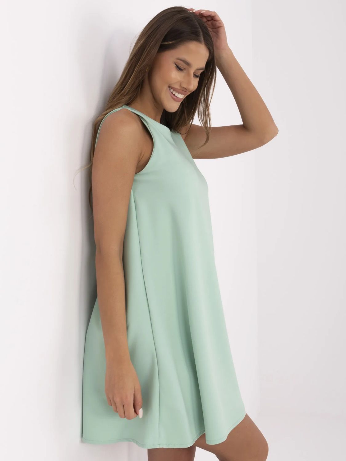 Elegantna pistacija koktel haljina