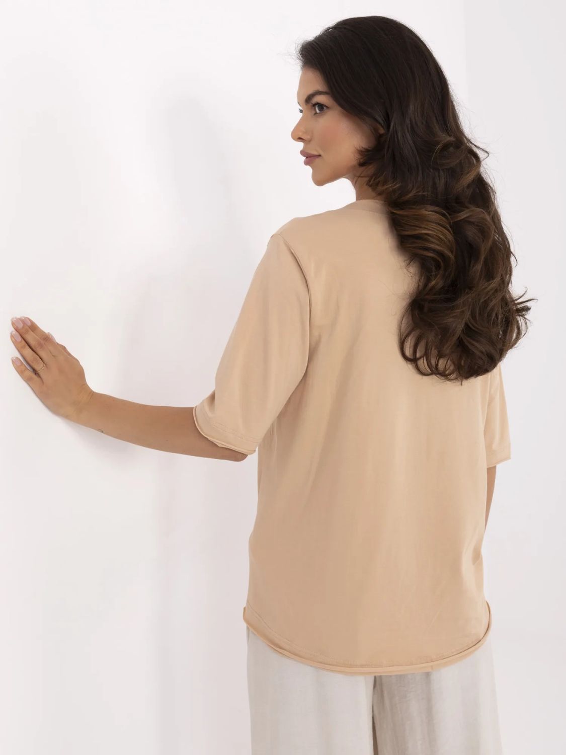 Stilizirana bluzica u camel boji
