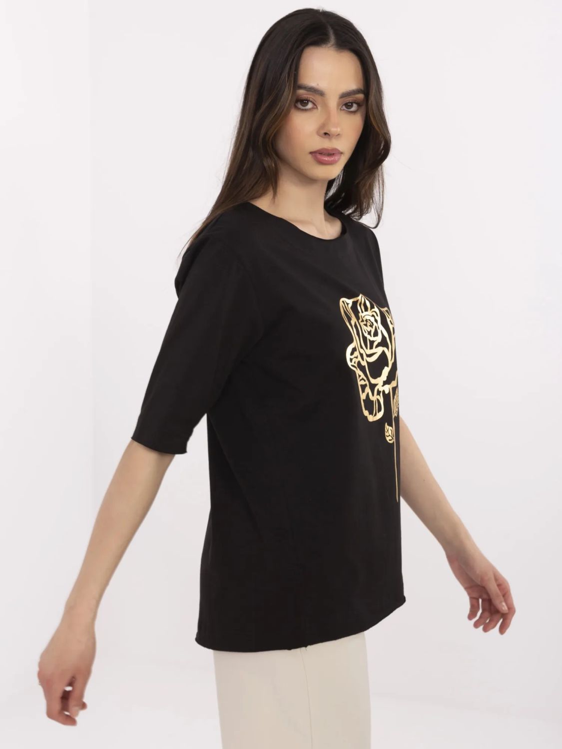 Blusa nera elegante
